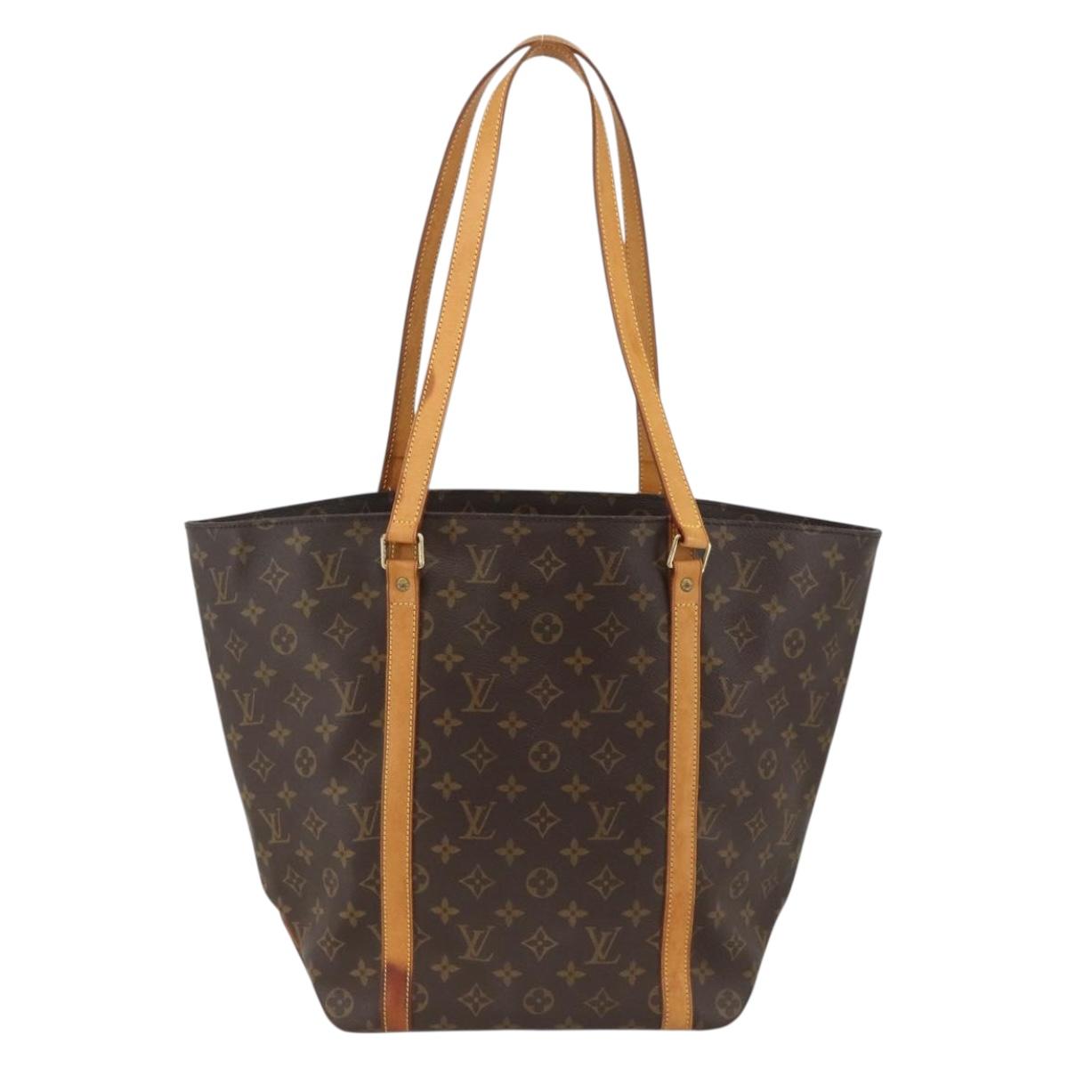 LOUIS VUITTON Monogram Sac Shopping Tote Bag M51108 LV Auth BAZ852