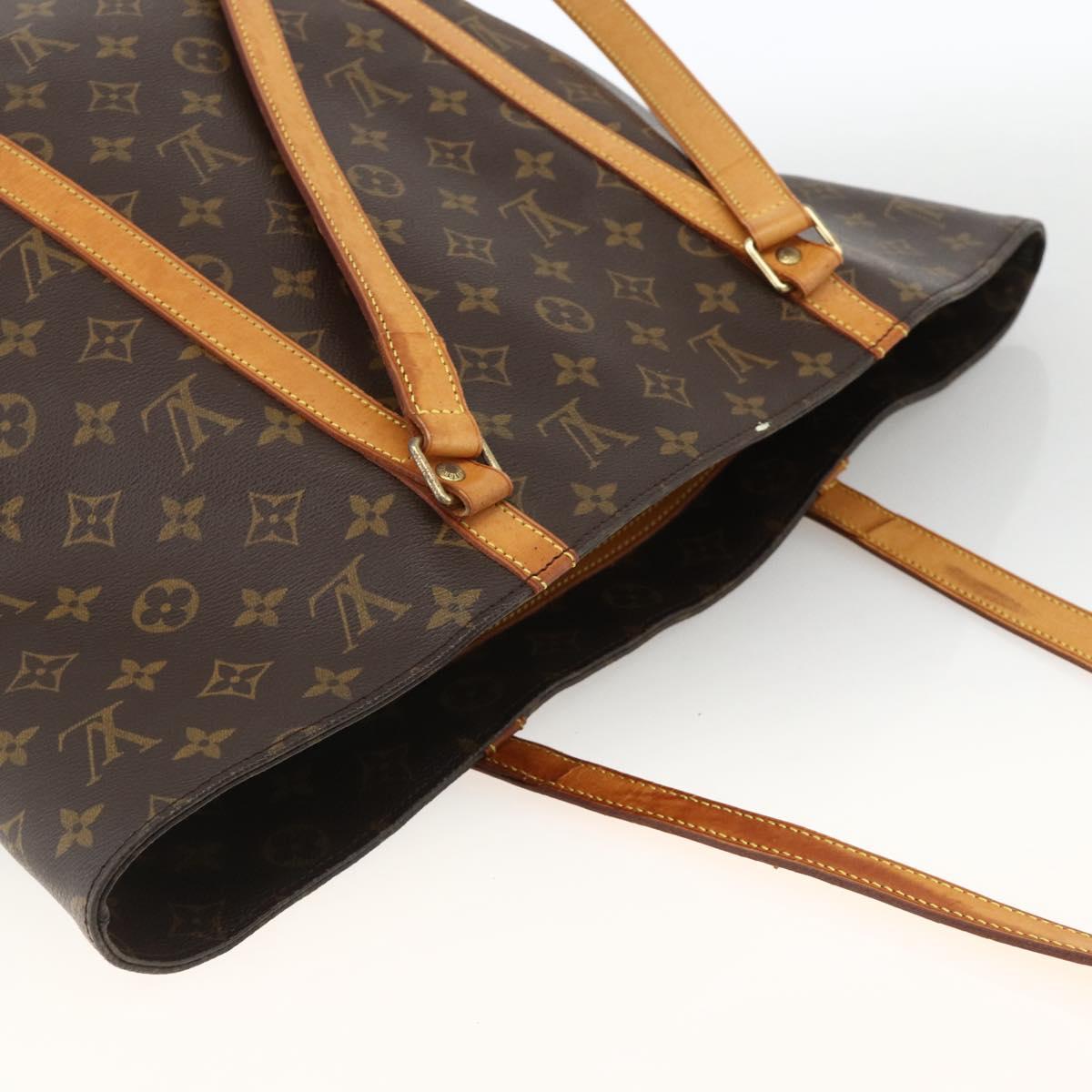 LOUIS VUITTON Monogram Sac Shopping Tote Bag M51108 LV Auth BAZ852