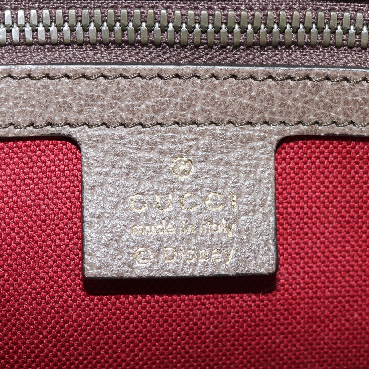 GUCCI GG Supreme Donald Disney Collaboration PVC 2way Beige 648134 Auth BAZ859SM