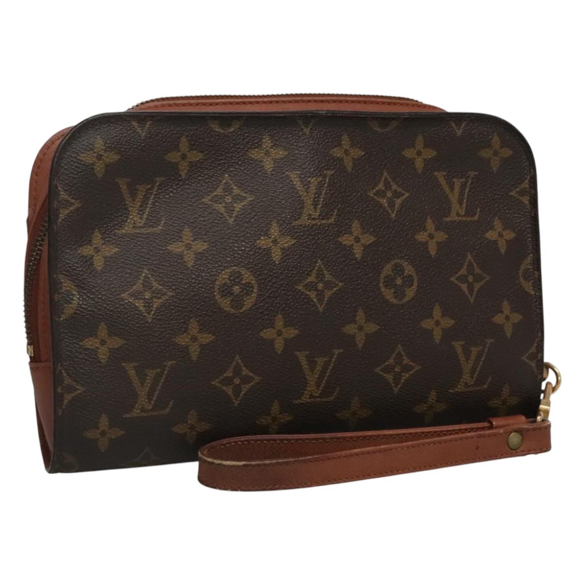 LOUIS VUITTON Monogram Orsay Clutch Bag M51790 LV Auth BD026