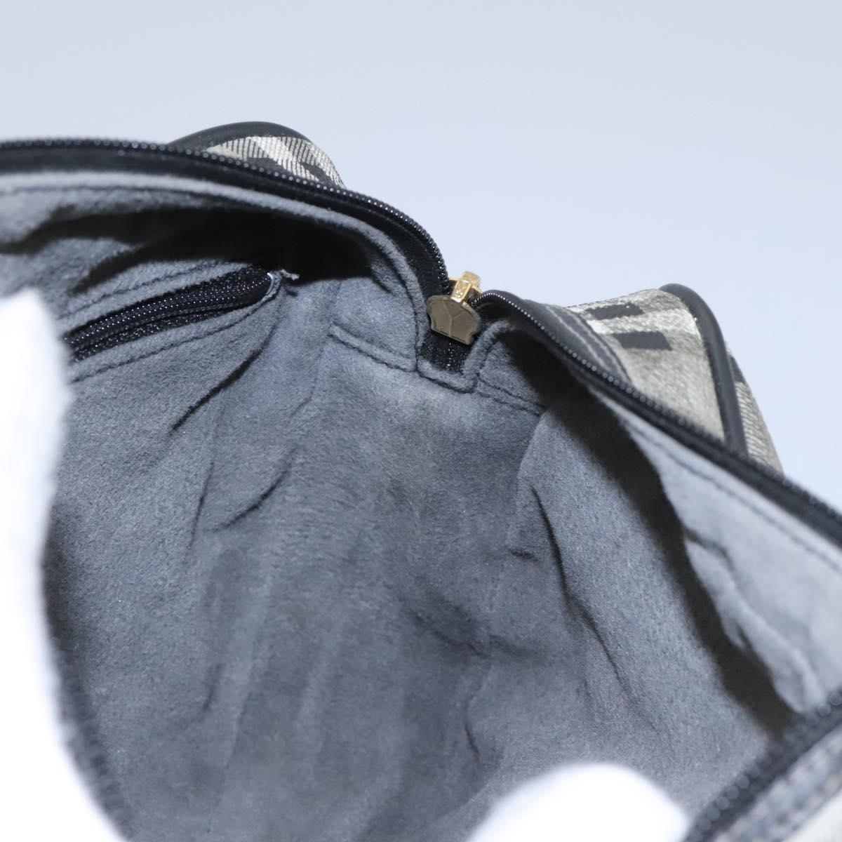 Burberrys Nova Check Shoulder Bag PVC Leather Gray Gold Auth BD032