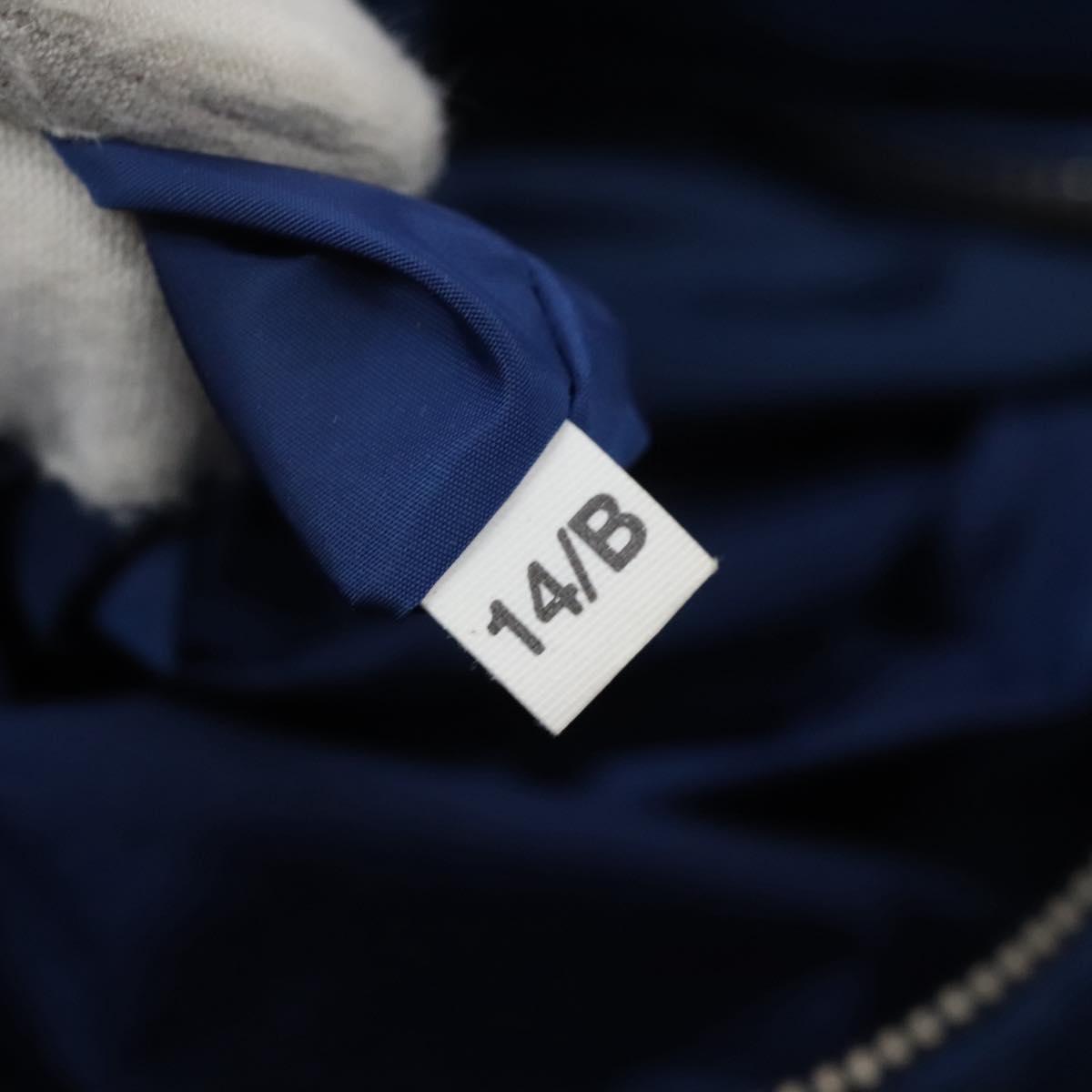 PRADA Hand Bag Nylon 2way Blue Silver Auth BD054