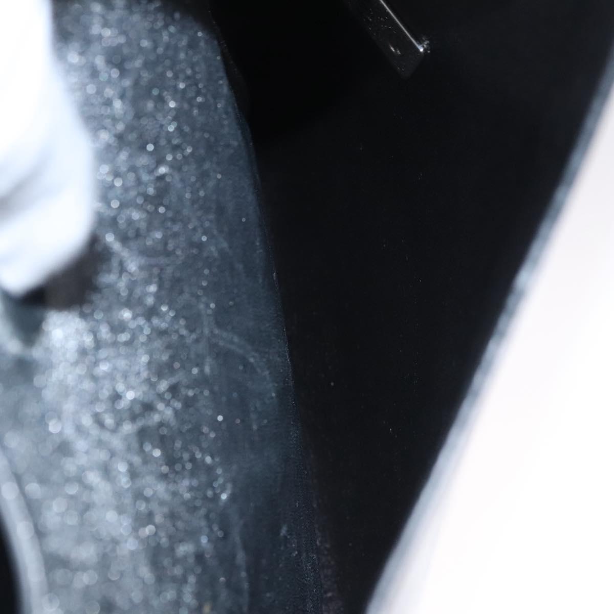 PRADA Chain Hand Bag Leather 2way Silver Auth BD055AV