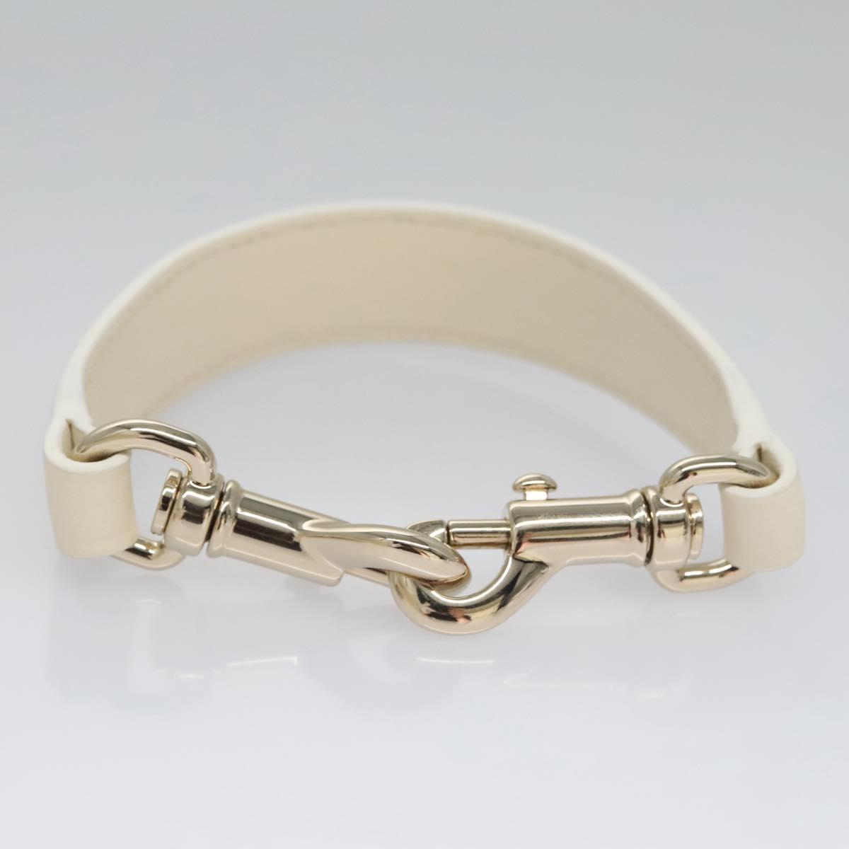 Chloe Fringe Hand Bag Leather 2way White Auth BD060AV