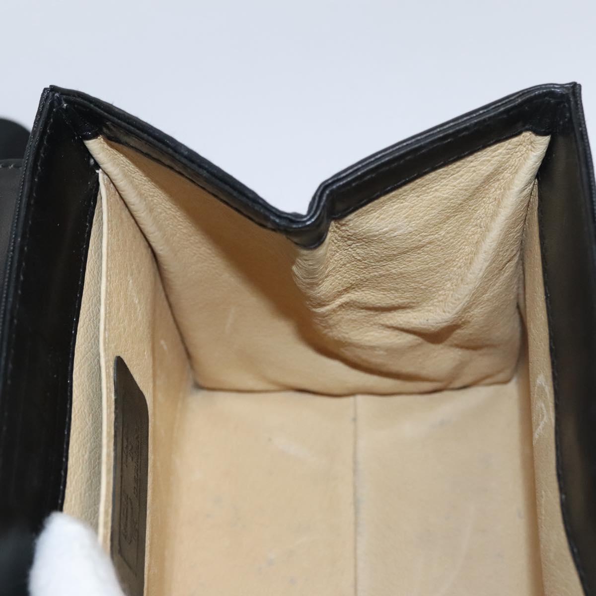 MCM Vicetos Logogram Hand Bag Nylon Black Gold Auth BD073