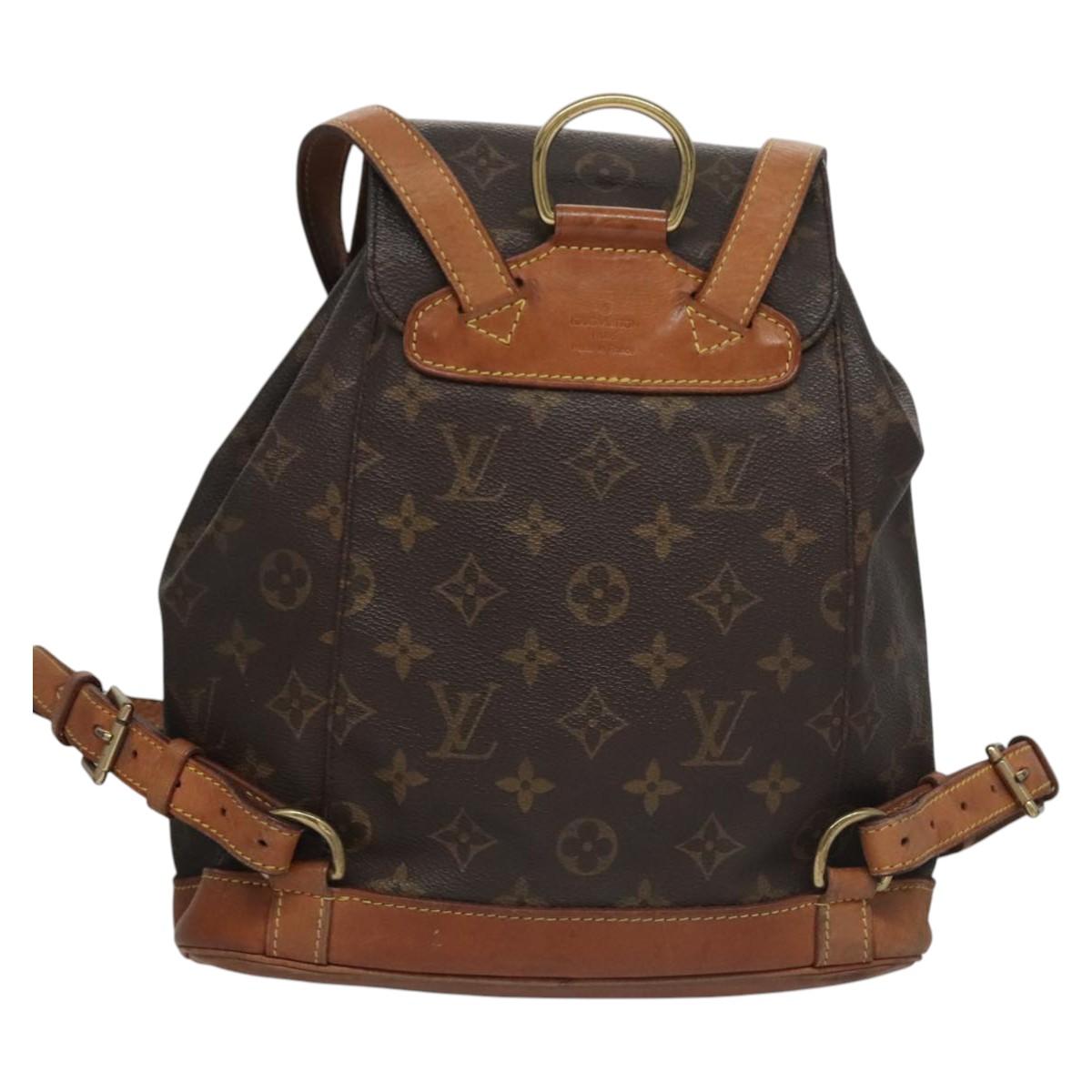LOUIS VUITTON Monogram Montsouris MM Backpack M51136 LV Auth BD083