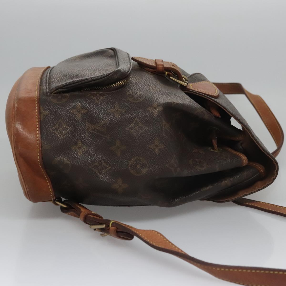LOUIS VUITTON Monogram Montsouris MM Backpack M51136 LV Auth BD083