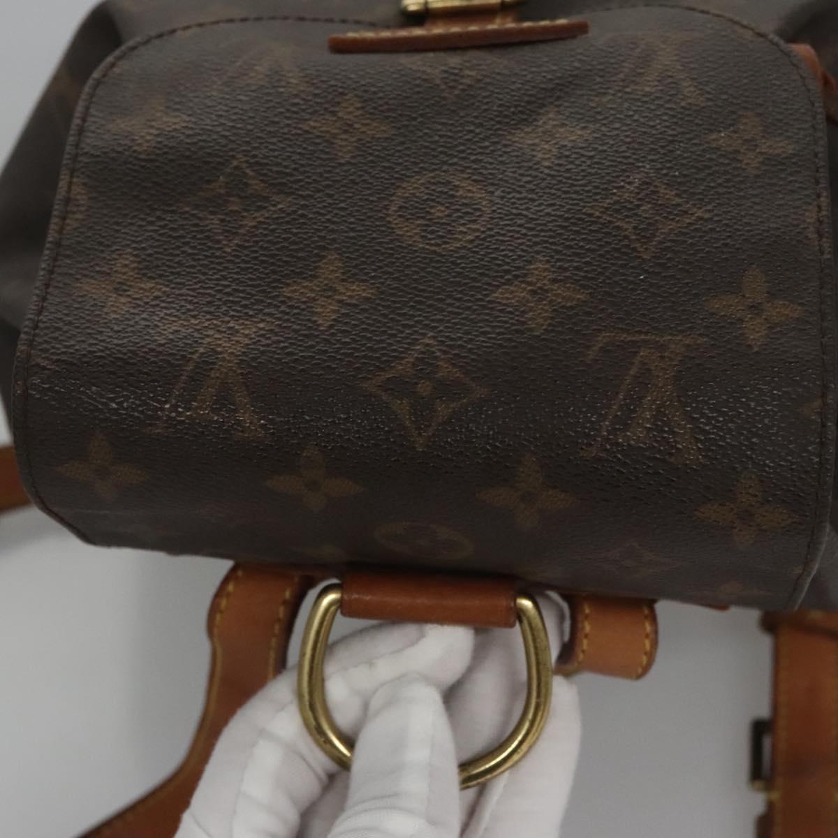 LOUIS VUITTON Monogram Montsouris MM Backpack M51136 LV Auth BD083