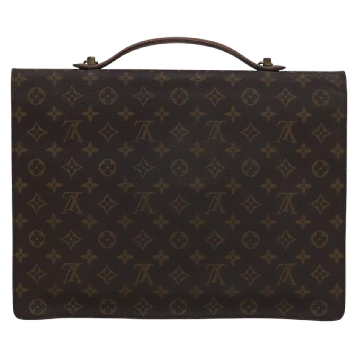 LOUIS VUITTON Monogram Porte Documents Bandouliere Bag M53338 Auth BD099