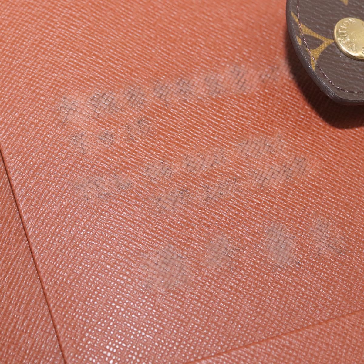 LOUIS VUITTON Monogram Agenda GM Day Planner Cover R20006 LV Auth BD1000