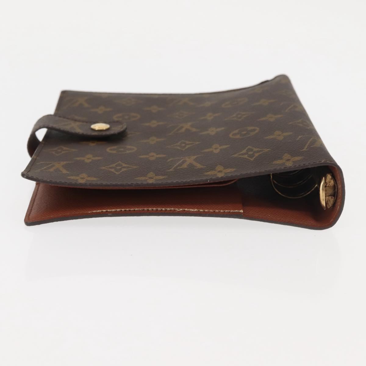 LOUIS VUITTON Monogram Agenda GM Day Planner Cover R20006 LV Auth BD1000