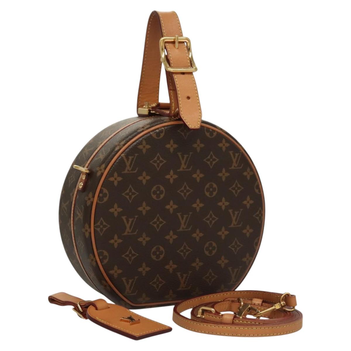 LOUIS VUITTON Monogram Petite Boite Chapeau Shoulder Bag M43514 LV Auth BD1010M