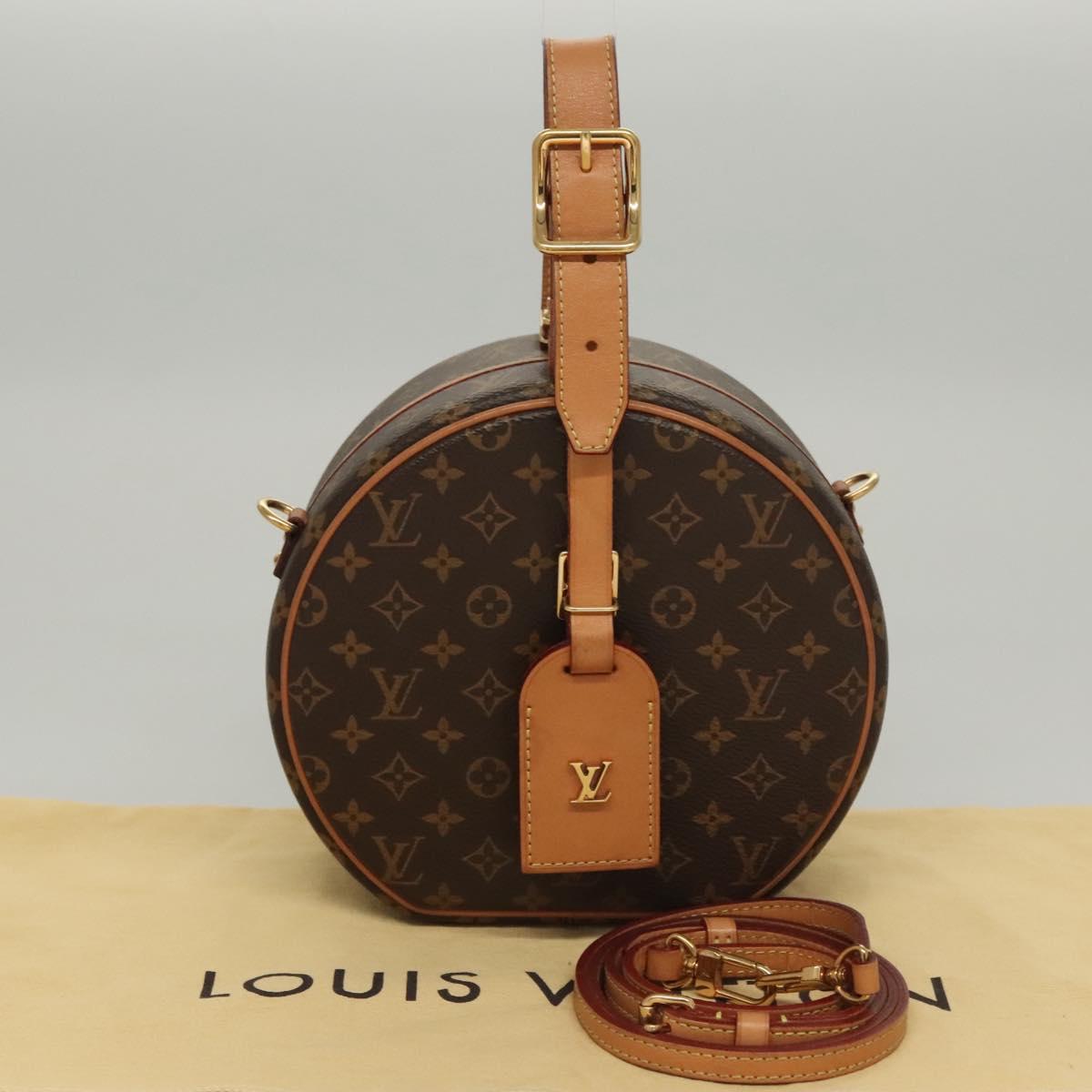 LOUIS VUITTON Monogram Petite Boite Chapeau Shoulder Bag M43514 LV Auth BD1010A