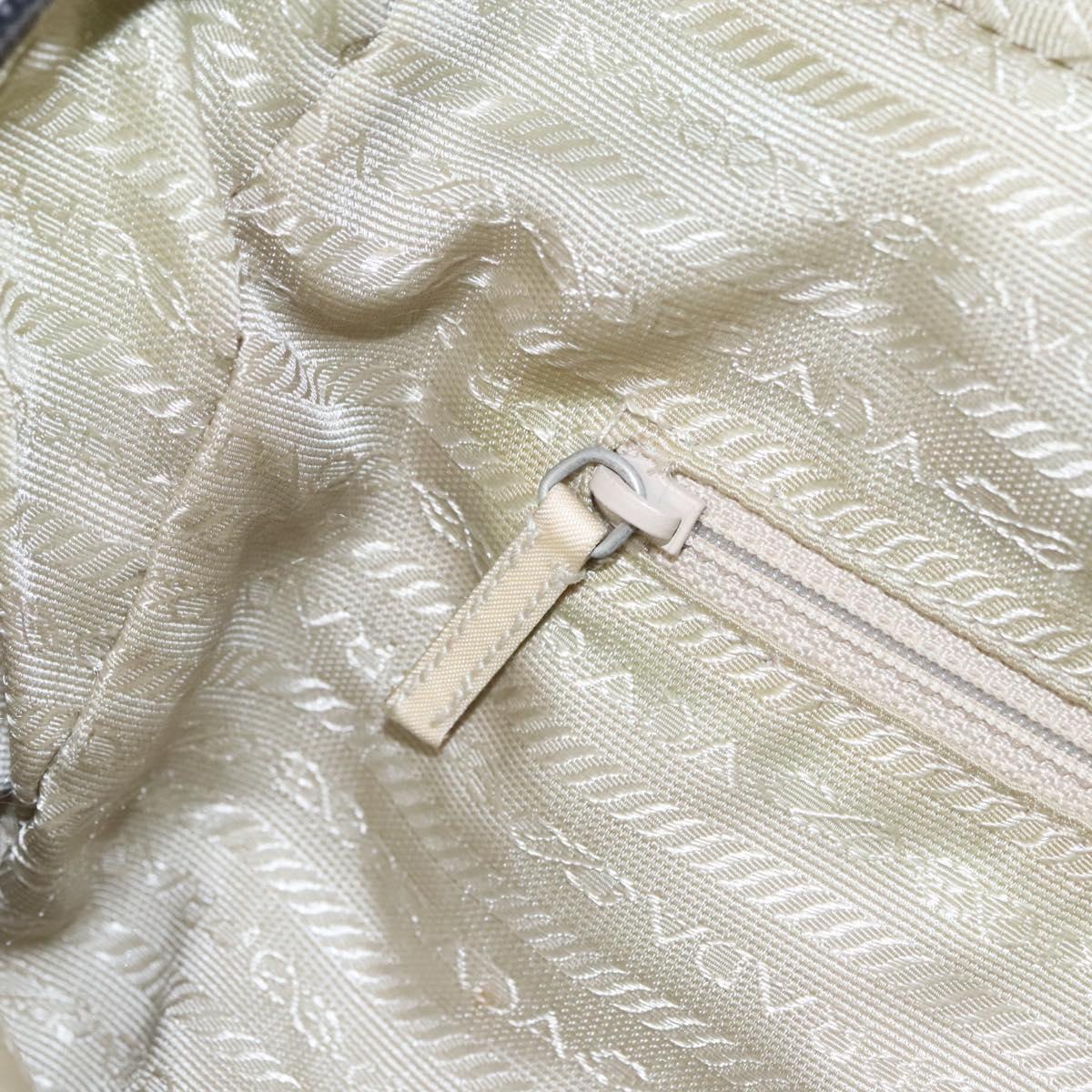 PRADA Hand Bag Nylon Gray Auth BD1037