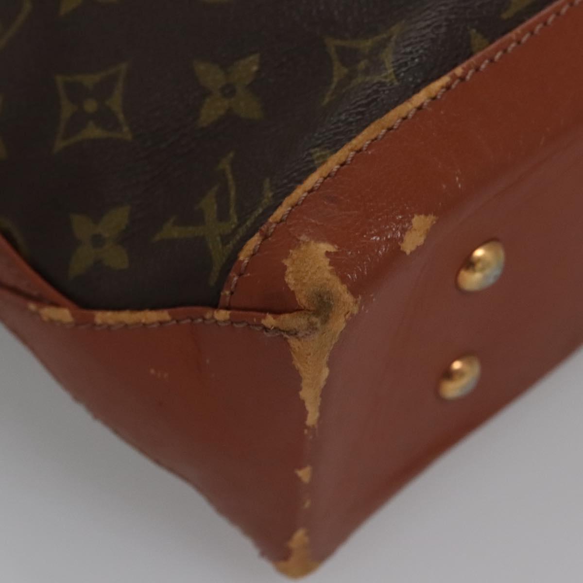 LOUIS VUITTON Monogram Sac Weekend PM Hand Bag M42425 LV Auth BD1042