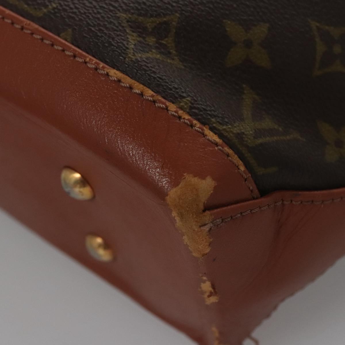 LOUIS VUITTON Monogram Sac Weekend PM Hand Bag M42425 LV Auth BD1042