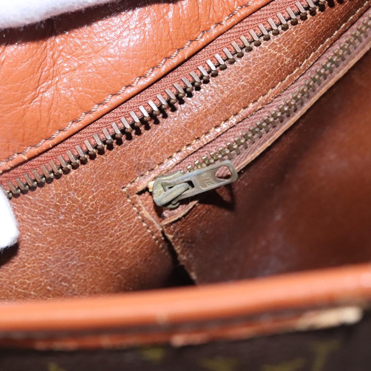 LOUIS VUITTON Monogram Sac Weekend PM Hand Bag M42425 LV Auth BD1042