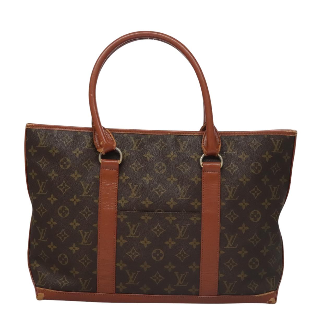 LOUIS VUITTON Monogram Sac Weekend PM Hand Bag M42425 LV Auth BD1042
