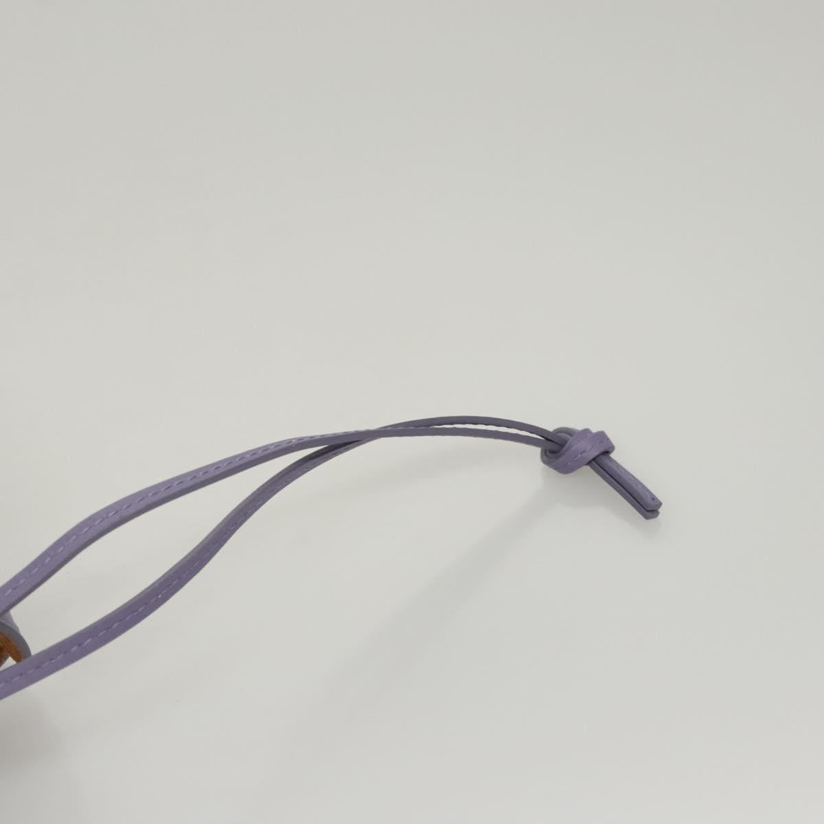 BOTTEGA VENETA Shell Shoulder Bag Leather Purple Auth BD1058AV