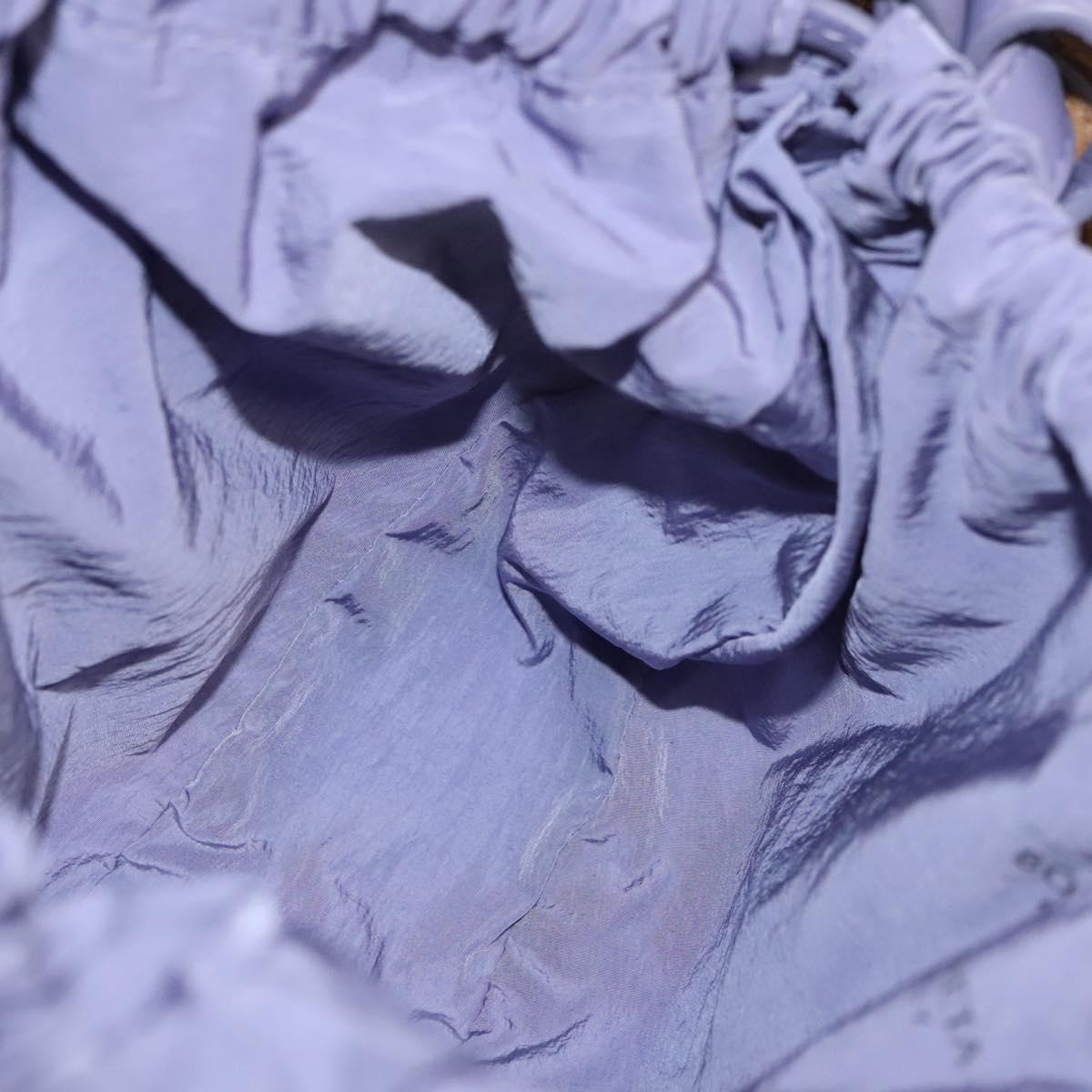 BOTTEGA VENETA Shell Shoulder Bag Leather Purple Auth BD1058AV