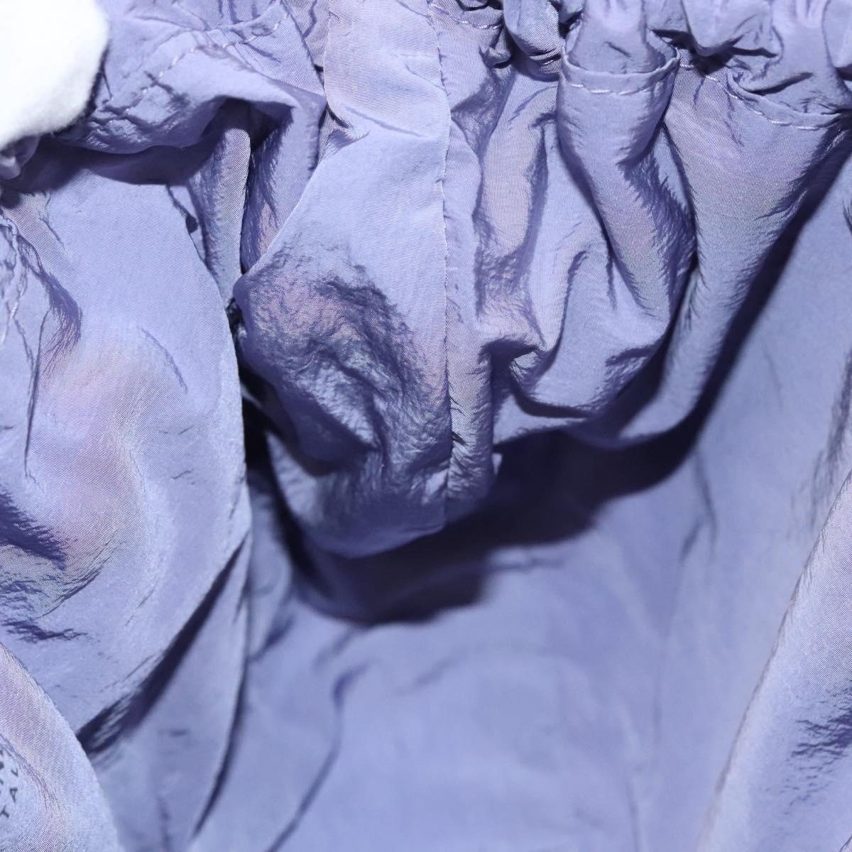 BOTTEGA VENETA Shell Shoulder Bag Leather Purple Auth BD1058AV