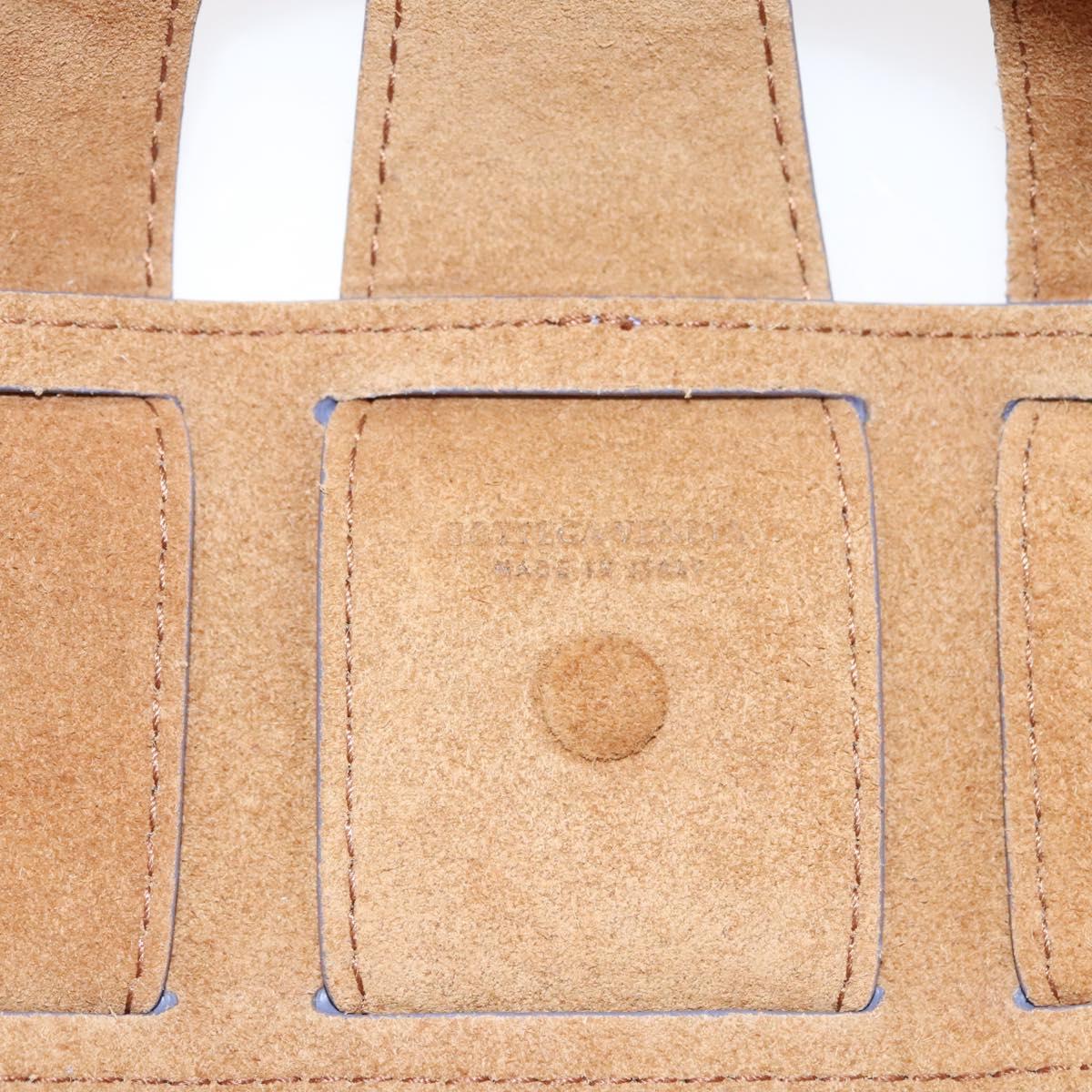 BOTTEGA VENETA Shell Shoulder Bag Leather Purple Auth BD1058AV