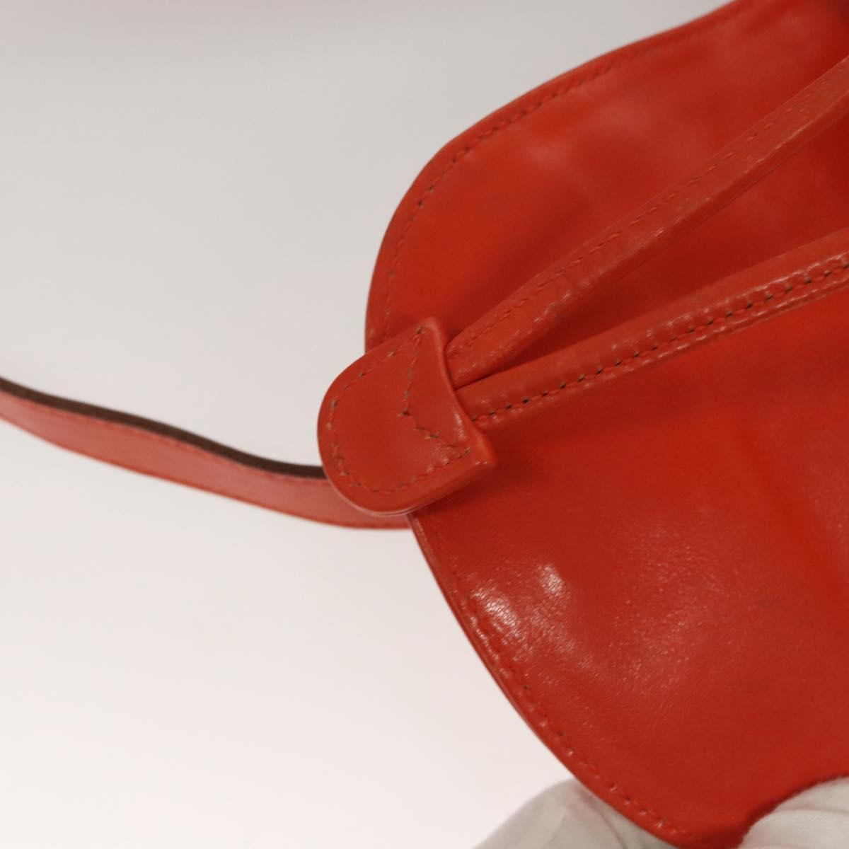 GUCCI Bamboo Backpack Leather Orange 003 2058 0030 Auth BD1084
