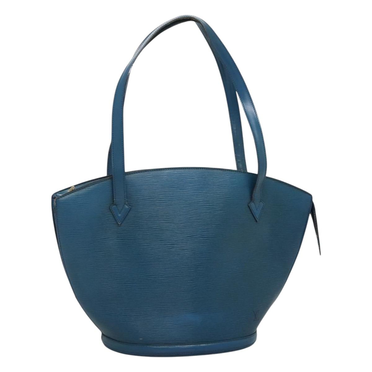LOUIS VUITTON Epi Saint Jacques Shopping Shoulder Bag Blue M52275 LV Auth BD109