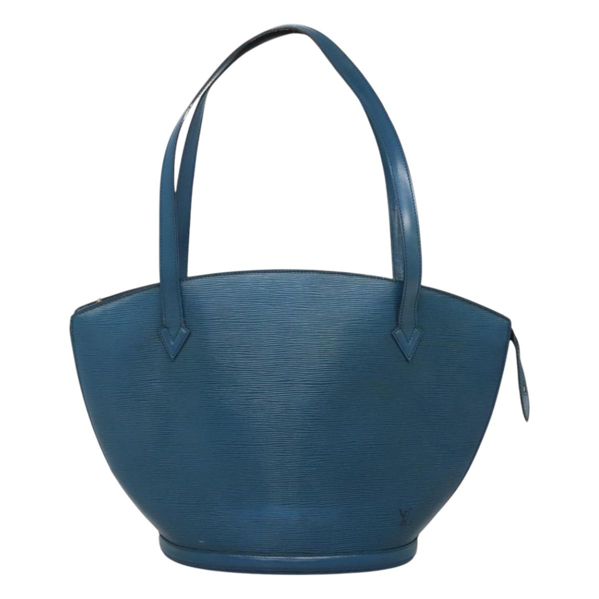 LOUIS VUITTON Epi Saint Jacques Shopping Shoulder Bag Blue M52275 LV Auth BD109