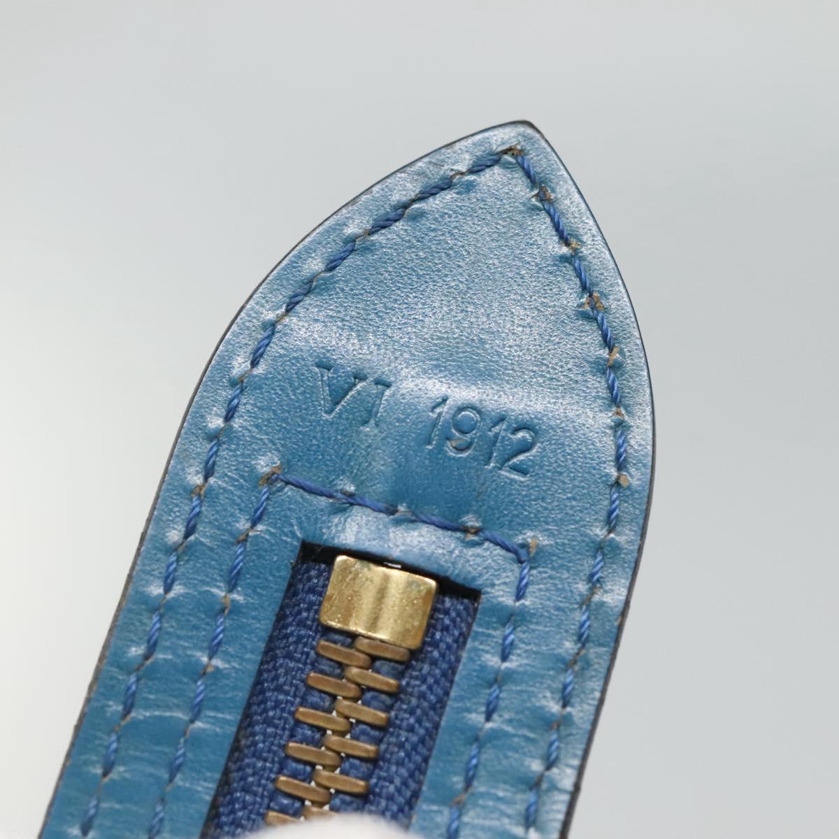 LOUIS VUITTON Epi Saint Jacques Shopping Shoulder Bag Blue M52275 LV Auth BD109