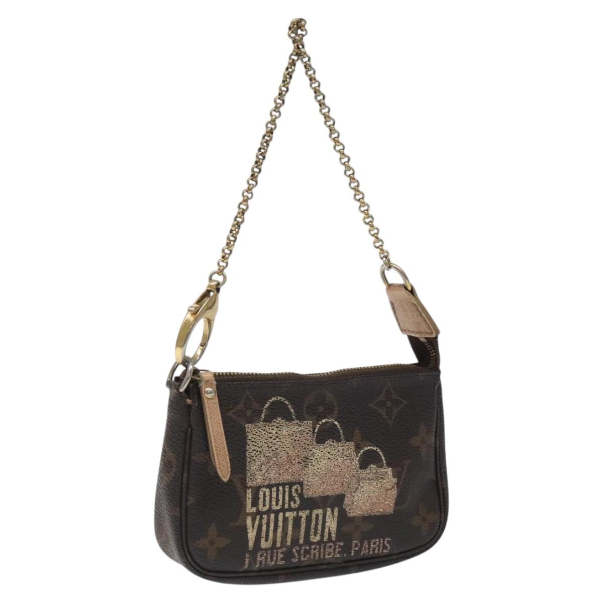 LOUIS VUITTON Monogram Bag Print Mini Pochette Accessoires M60245 LV Auth BD1119