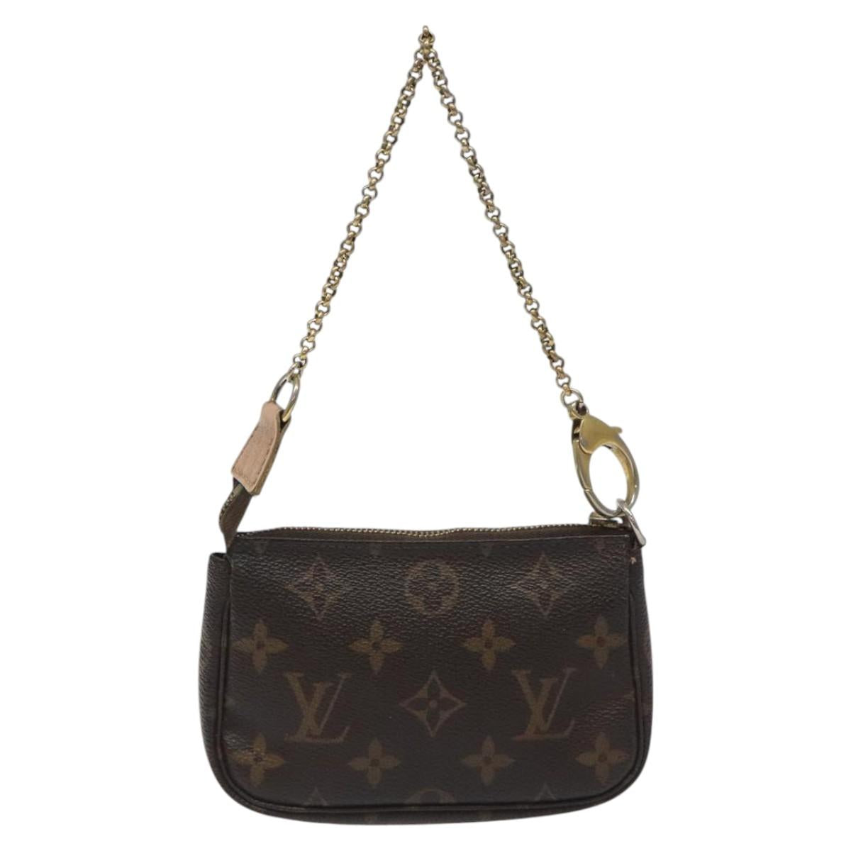 LOUIS VUITTON Monogram Bag Print Mini Pochette Accessoires M60245 LV Auth BD1119