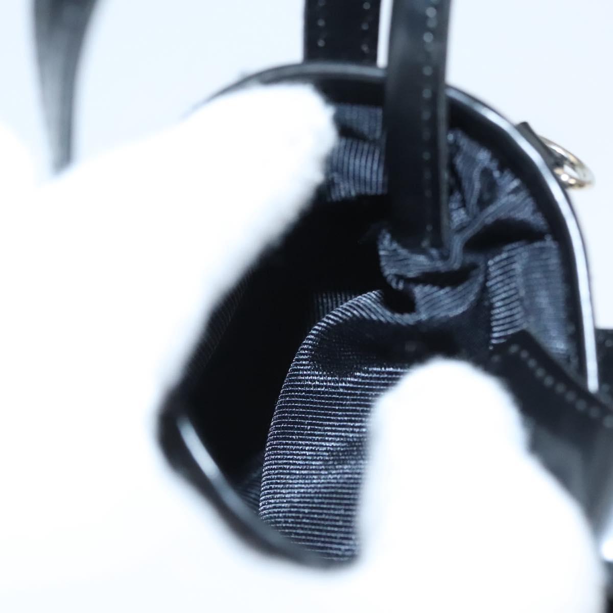 Burberrys Nova Check Blue Label Pouch Nylon Black Auth BD1137