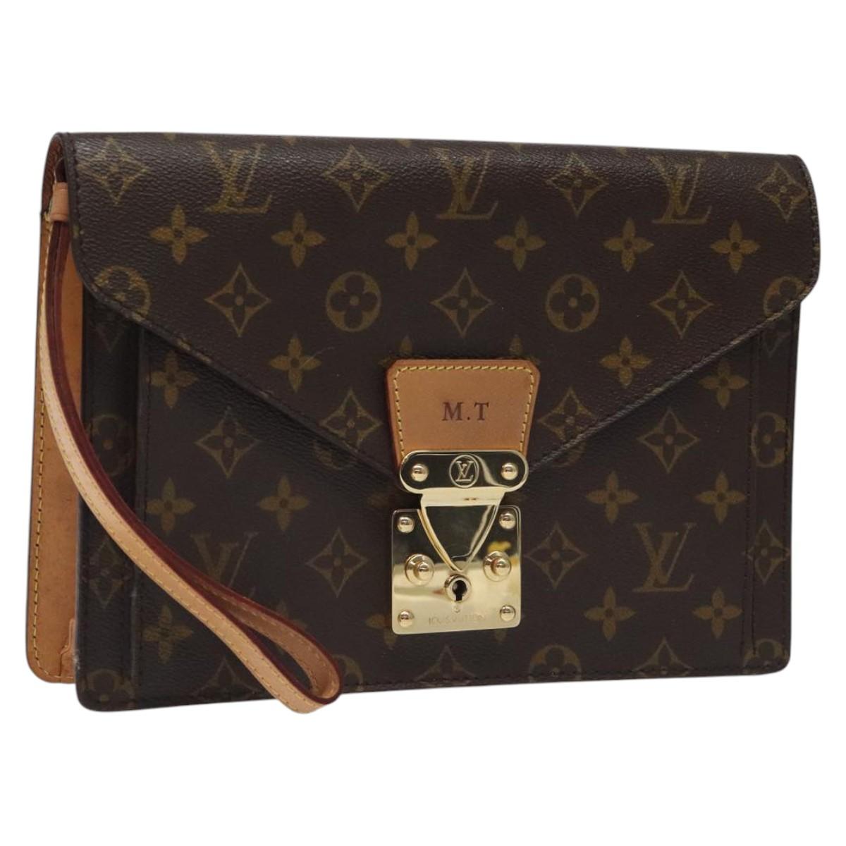 LOUIS VUITTON Monogram Serie Dragonne Hand Bag SPO LV Auth BD1141
