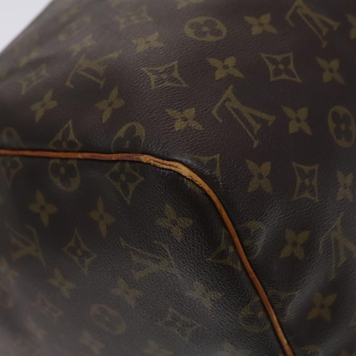 LOUIS VUITTON Monogram Keepall 55 Boston Bag M41424 LV Auth BD1144