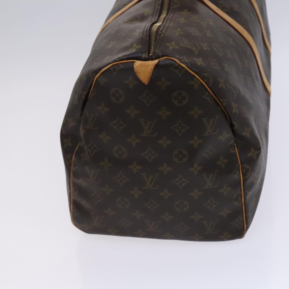 LOUIS VUITTON Monogram Keepall 55 Boston Bag M41424 LV Auth BD1144