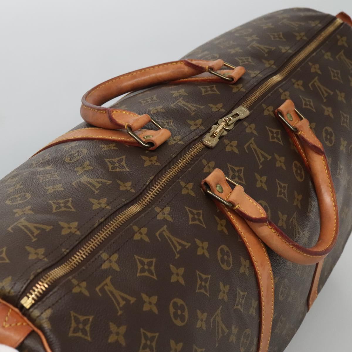 LOUIS VUITTON Monogram Keepall 60 Boston Bag M41422 LV Auth BD1146