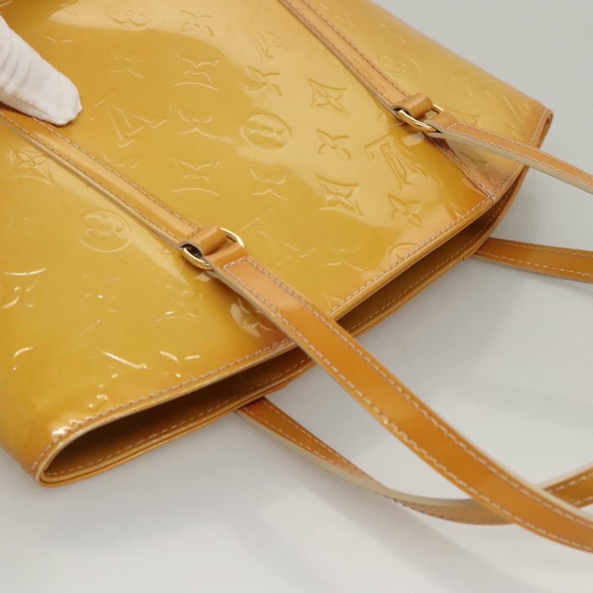 LOUIS VUITTON Monogram Vernis Avalon MM Tote Bag Broncorail M91743 Auth BD1150