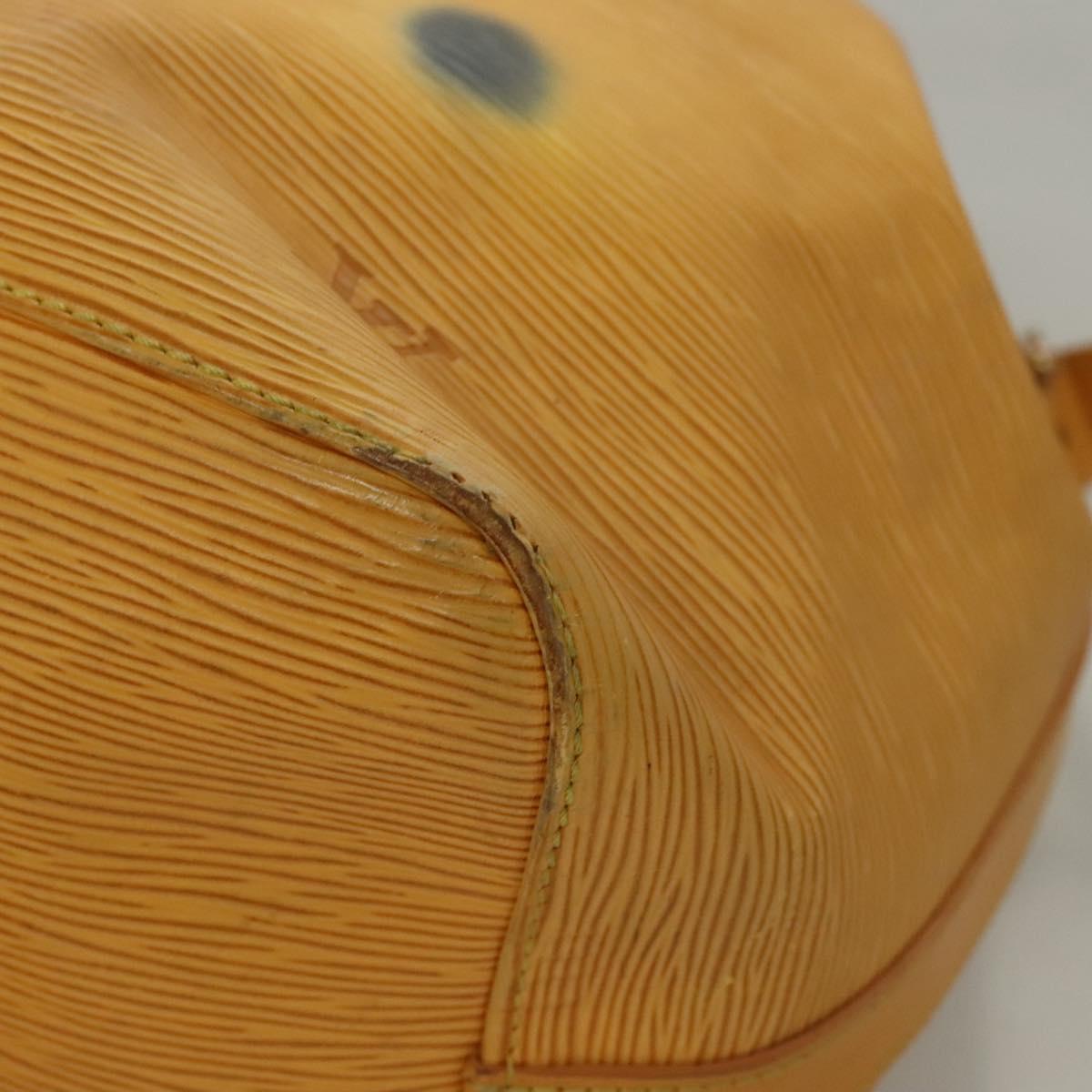 LOUIS VUITTON Epi Petit Noe Shoulder Bag Yellow M44109 LV Auth BD1152