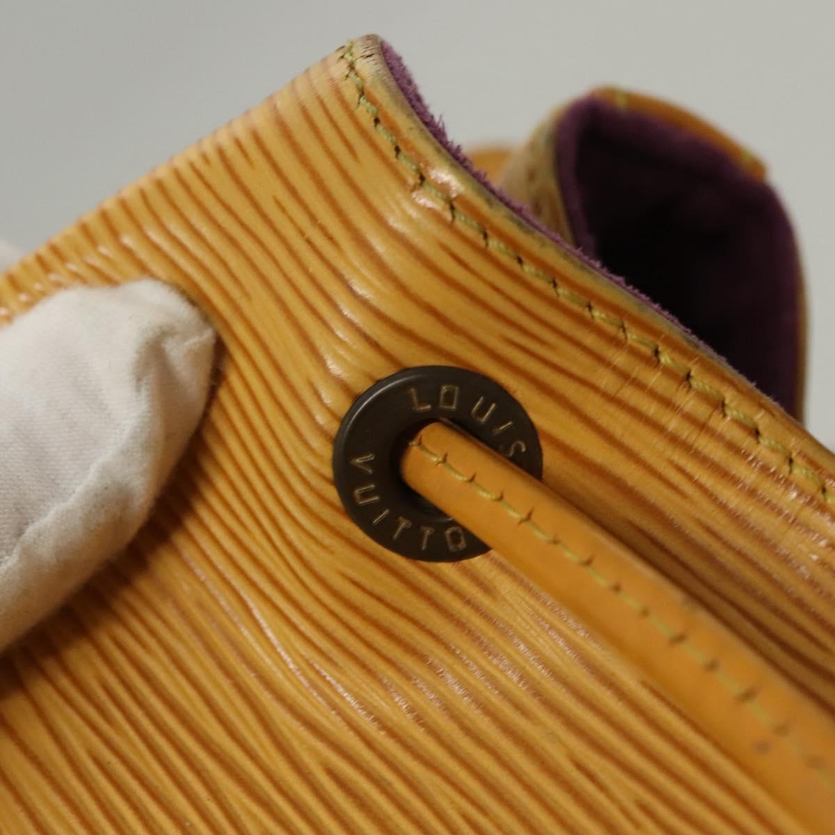 LOUIS VUITTON Epi Petit Noe Shoulder Bag Yellow M44109 LV Auth BD1152