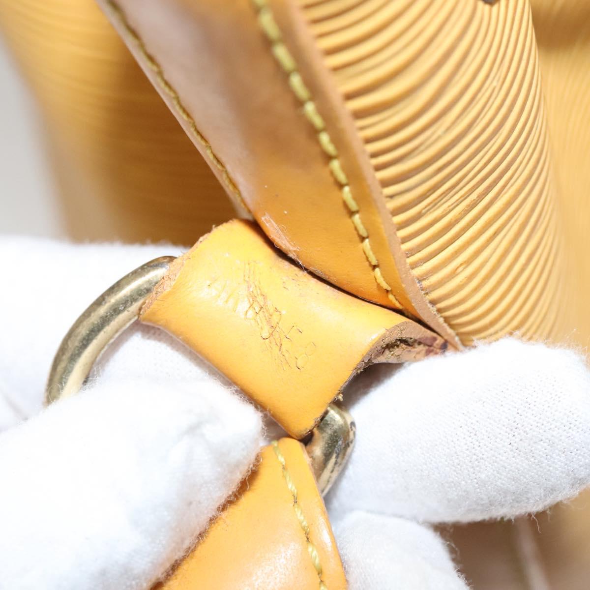 LOUIS VUITTON Epi Petit Noe Shoulder Bag Yellow M44109 LV Auth BD1152