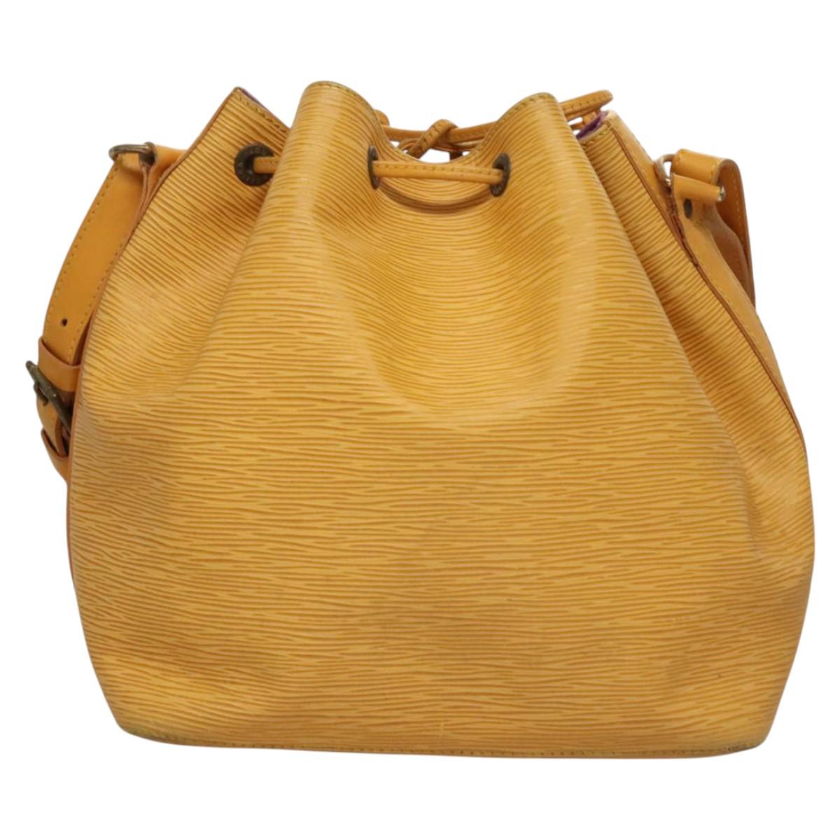 LOUIS VUITTON Epi Petit Noe Shoulder Bag Yellow M44109 LV Auth BD1152