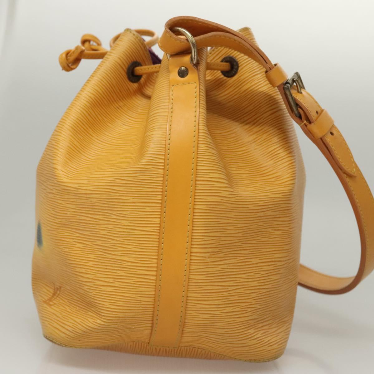 LOUIS VUITTON Epi Petit Noe Shoulder Bag Yellow M44109 LV Auth BD1152