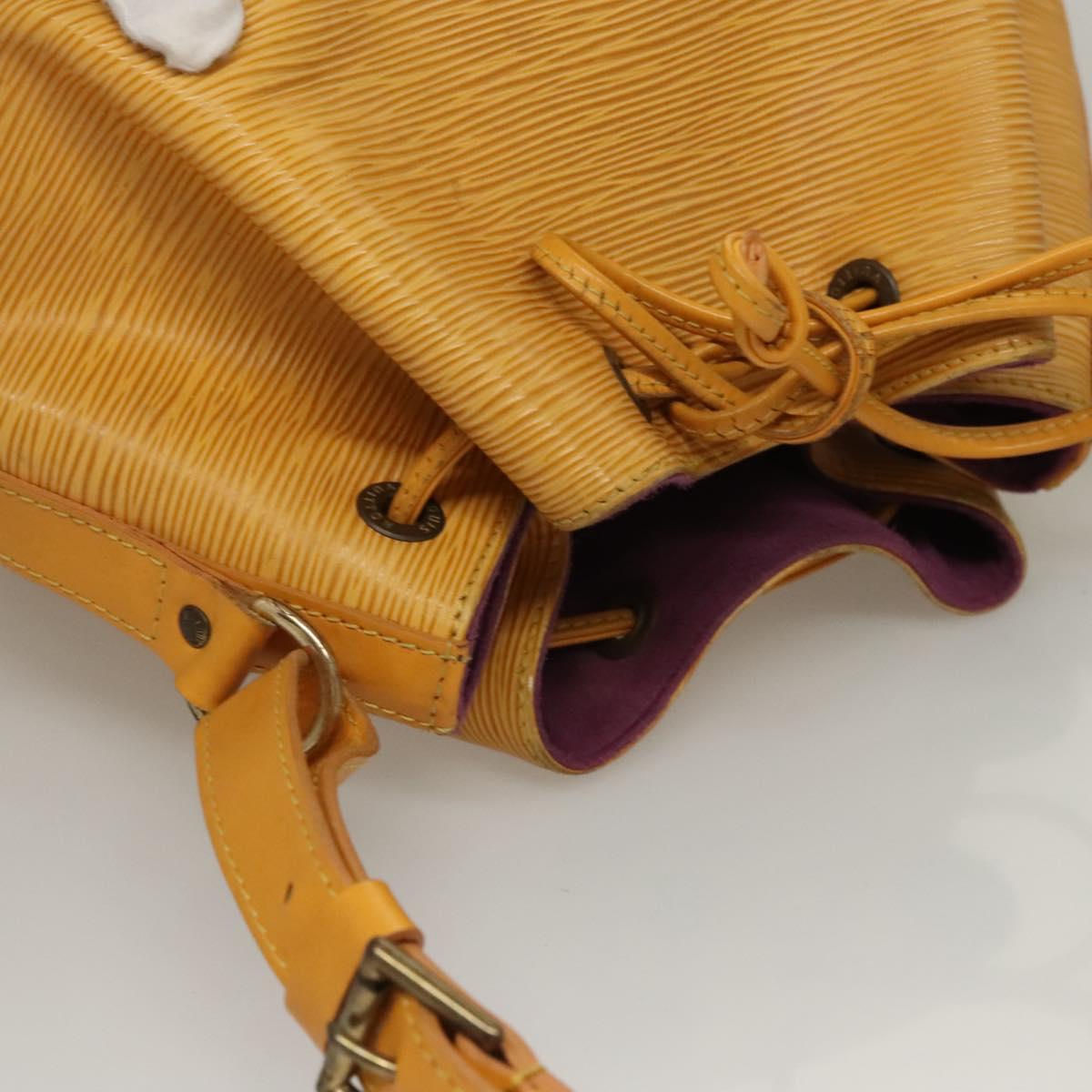 LOUIS VUITTON Epi Petit Noe Shoulder Bag Yellow M44109 LV Auth BD1152