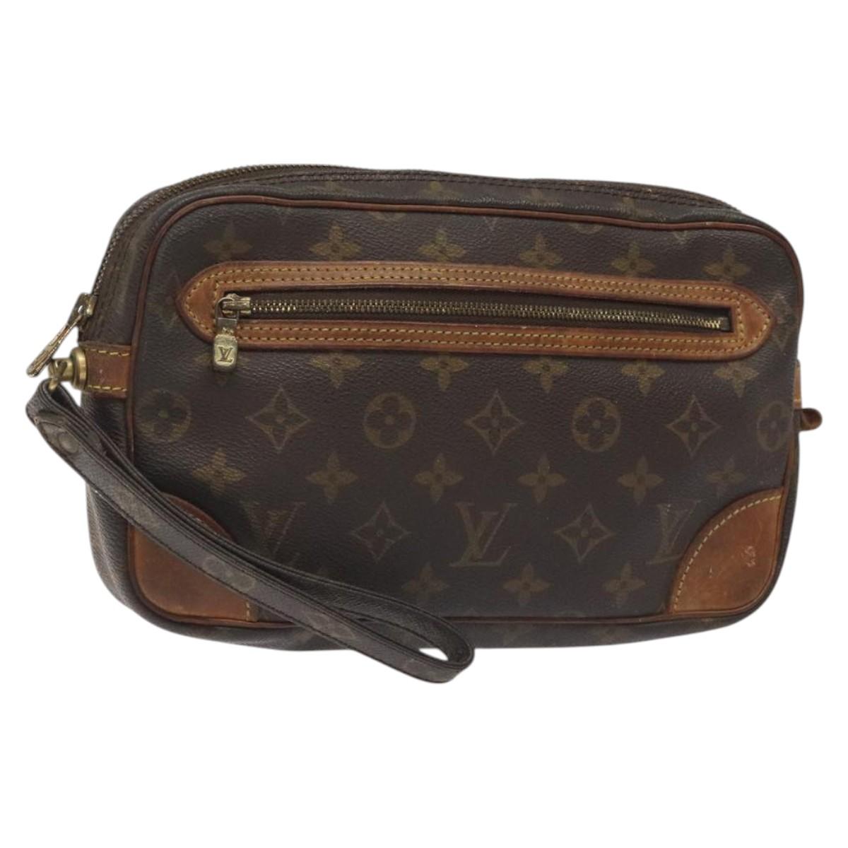 LOUIS VUITTON Monogram Marly Dragonne GM Clutch Bag M51825 LV Auth BD1166