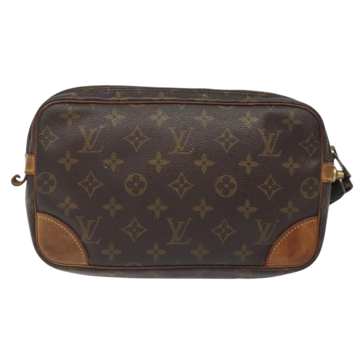 LOUIS VUITTON Monogram Marly Dragonne GM Clutch Bag M51825 LV Auth BD1166