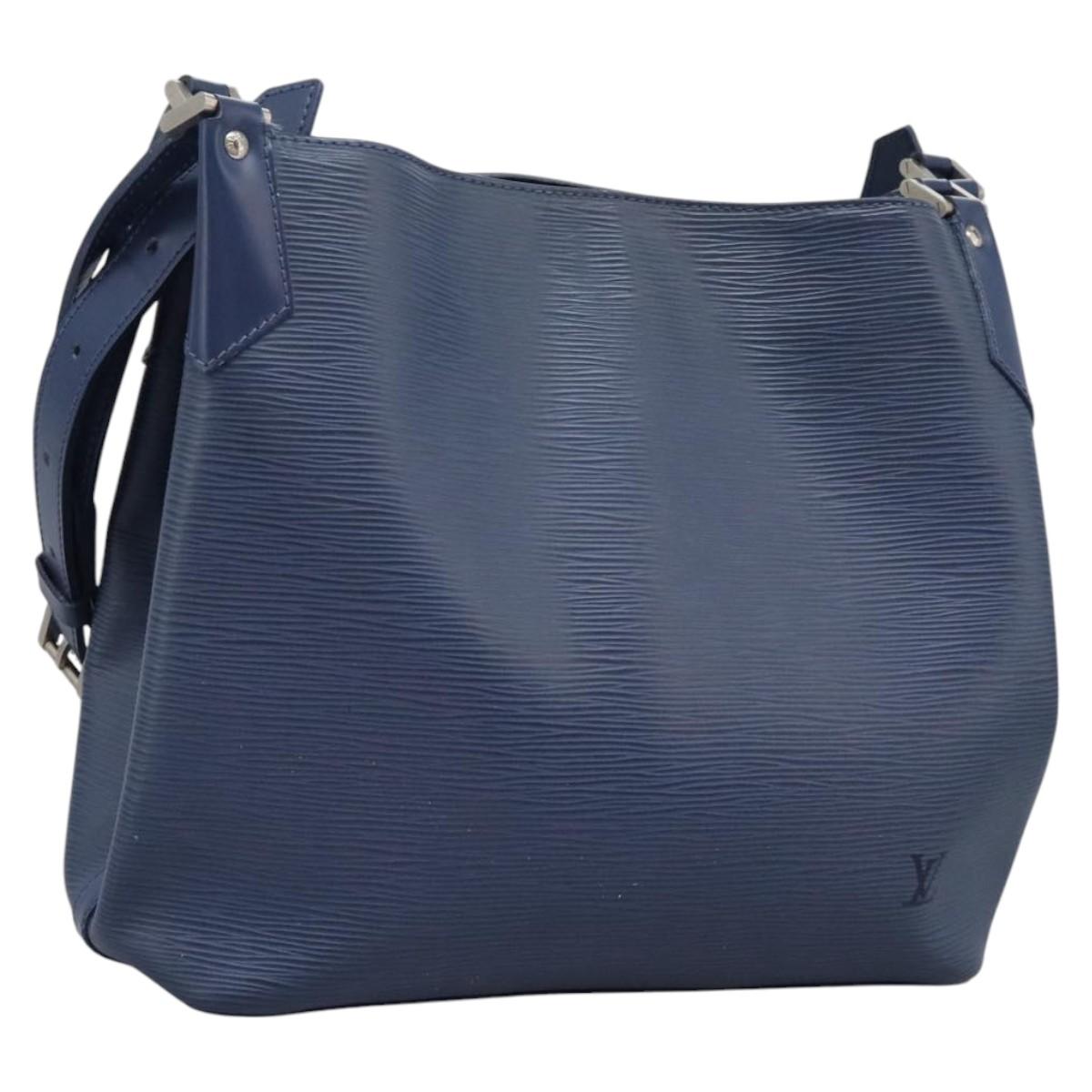 LOUIS VUITTON Epi Mandala MM Shoulder Bag Blue Myrtille M5889G LV Auth BD1187V