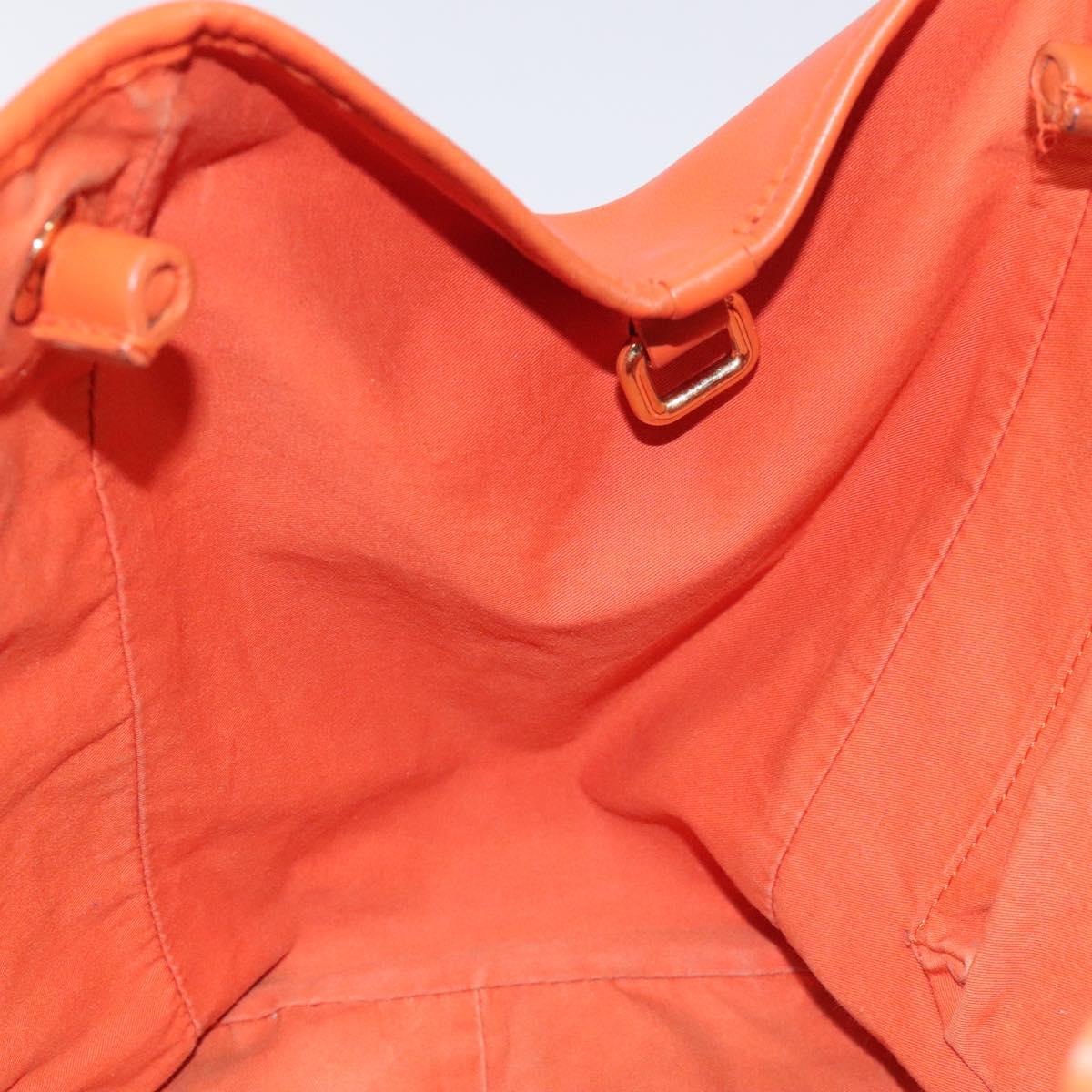 BURBERRY Nova Check Tote Bag PVC Leather Beige Orange gold Auth BD121