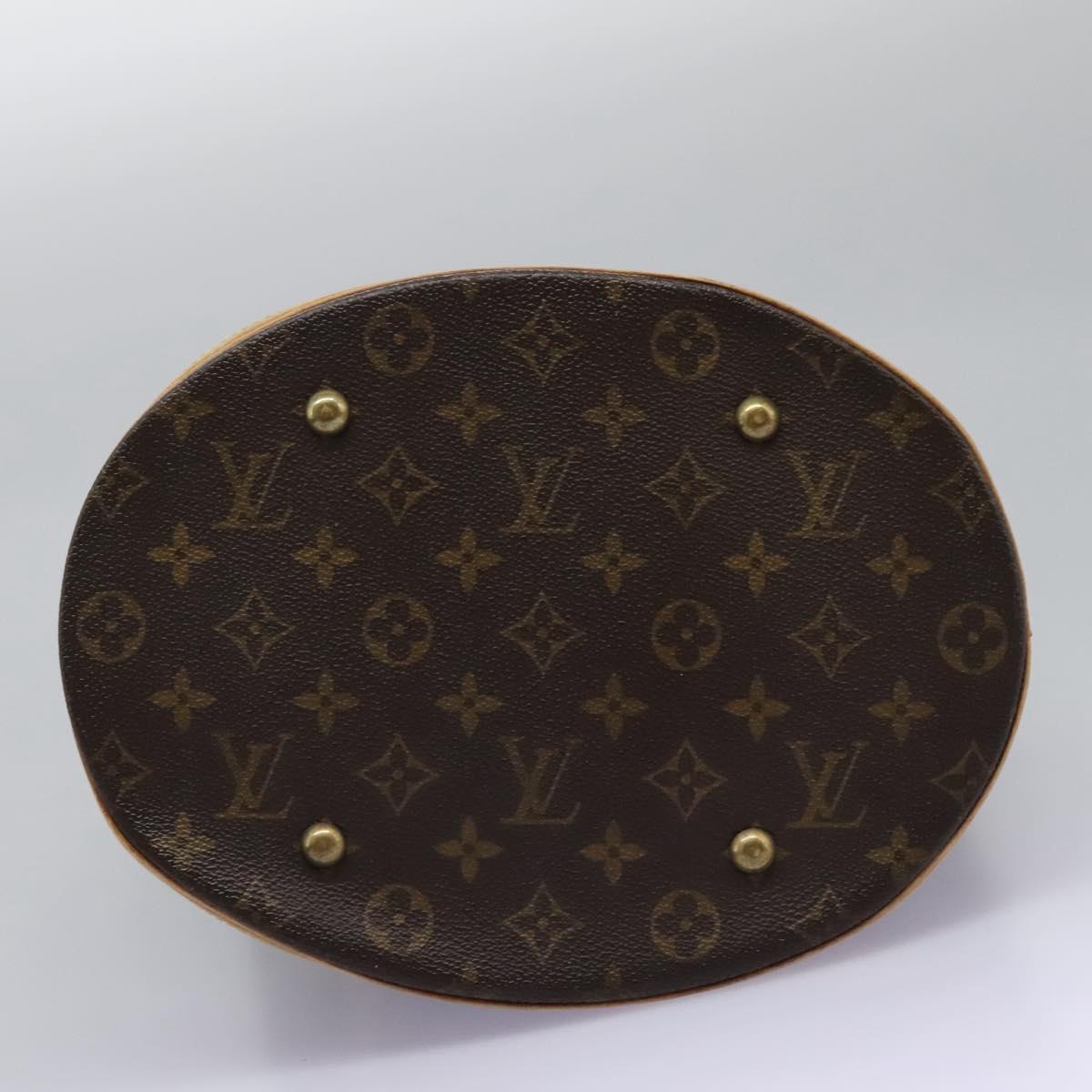 LOUIS VUITTON Monogram Bucket GM Shoulder Bag M42236 LV Auth BD1231