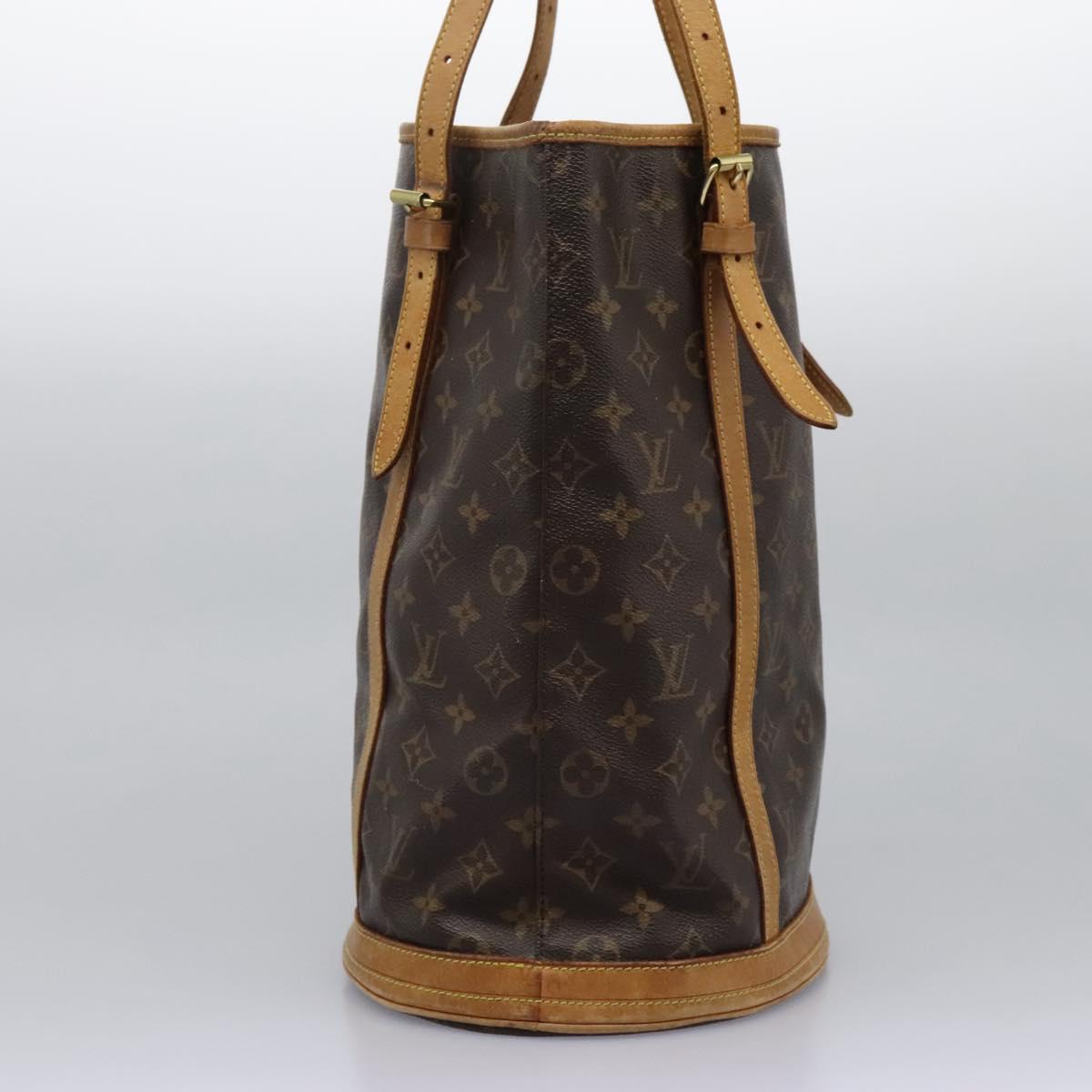 LOUIS VUITTON Monogram Bucket GM Shoulder Bag M42236 LV Auth BD1231
